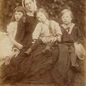 Mrs. Herbert Duckworth with Florence Fisher, George Duckworth, and Herbert Fisher