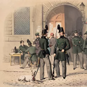 Münchner Volksbewaffnung. Studenten-Freikorps, 1848