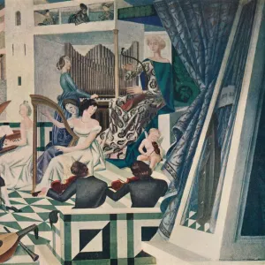 Detail of Mural Decoration in a Concert-Room in a Private House, c1927. Artist: Alexandre Jacovleff