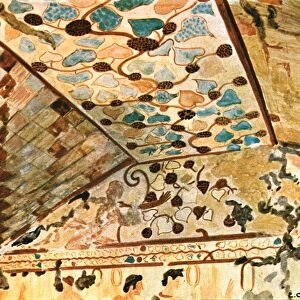 Mural painting in the Tomb with the Banquet (Tomba del Triclinio), Tarquinia, Italy, (1928)