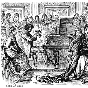 Music at Home, 1885 (1891). Artist: George du Maurier