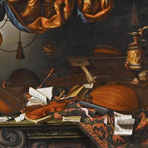 Musical instruments. Creator: Bettera, Bartolomeo (1639-c. 1688)