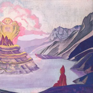 Nagarjuna Conqueror of the Serpent, 1925. Artist: Roerich, Nicholas (1874-1947)