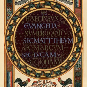 Names of the four Evangelists, c800 AD