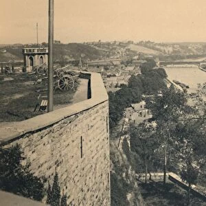 Namur. Tourelle des Guetteurs et Confluent de Sambre et Meuse, c1900