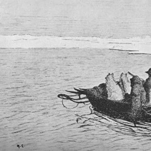 Nansen and Johansen Crossing A Crack In The Ice, 1896, (1928)