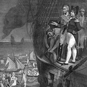 Napoleon Bonaparte (1721-1818) on board the Belerophon off the coast of Plymouth, 19th century