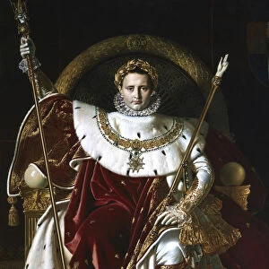 Napoleon I on the Imperial Throne, 1806. Artist: Jean-Auguste-Dominique Ingres