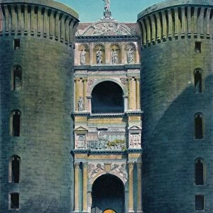 Napoli - Castel Nuovo, Arco D Aragona, c1900. Creator: Unknown