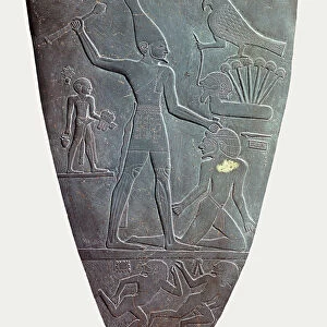 The Narmer Palette (verso), ca 31st century BC
