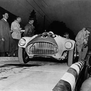 Nash Healey on 1953 Mille Miglia race. Creator: Unknown