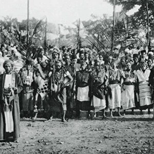 Native dancers in Mombasa, 1924-1925, (1937)