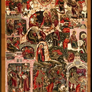 The Nativity of Christ, End of 17th cen Artist: Russian icon