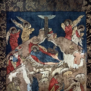 Nativity (Detail of a shroud), 15th century. Artist: Russian master
