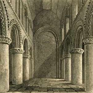 Nave of Steyning Church, 1835. Creator: Unknown