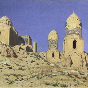 Necropolis Shah-i-Zinda (The Living King) in Samarkand, 1869-1870. Artist: Vereshchagin, Vasili Vasilyevich (1842-1904)