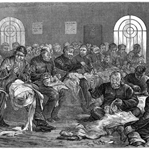 The needle-room, Clerkenwell Prison, London, 1874