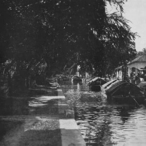 Negombo Canal, Showing Padda Boats, c1890, (1910). Artist: Alfred William Amandus Plate