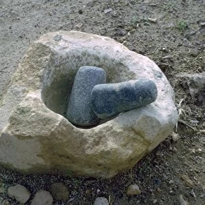 Neolithic quern for grinding corn
