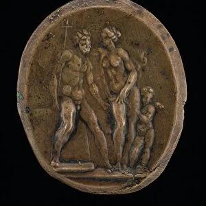 Neptune, Amphitrite and Cupid. Creator: Valerio Belli
