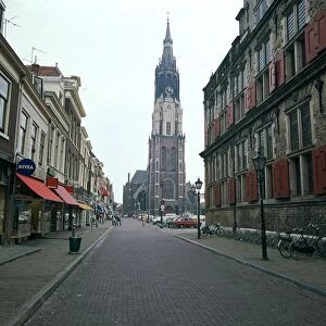 Neue Kerk in Delft, 14th century. Artist: CM Dixon