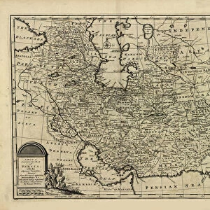New and accurate map of Persia, with the Safavid and Mughal Empire. Artist: Bowen, Emanuel (c. 1714-1767)