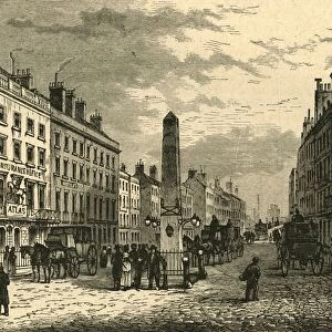 New Bridge Street and the Obelisk in 1755, (1897). Creator: Unknown