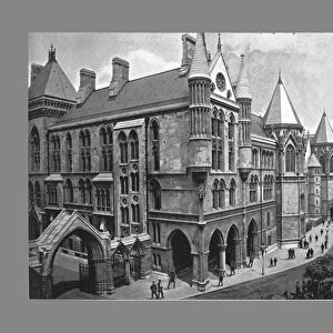 The New Law Courts, London, c1900. Artist: Valentine & Sons Publishing Co