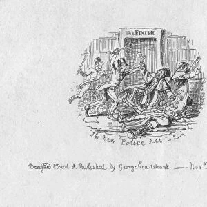 The New Police Act, 1829. Artist: George Cruikshank