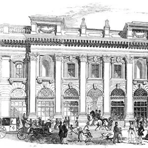 The new Royal Exchange - the north entrance, 1844. Creator: Unknown