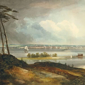 New York from the Heights near Brooklyn, ca. 1820-23. Creator: William Guy Wall