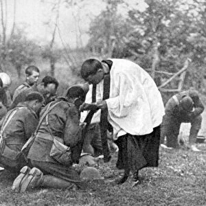 New Zealand troops taking Holy Communion, World War I