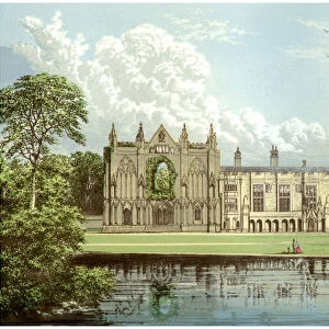 Newstead Abbey, Nottinghamshire, home of the Webb family, c1880