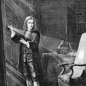 Newton Investigating Light, c1879