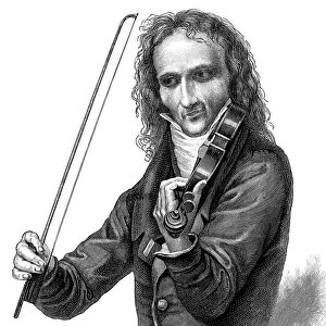 Niccolo Paganini, Italian violinist, violist and composer, 1830s