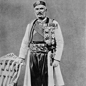 Nicholas I. King of Montenegro, c1913. Artist: Charles JS Makin