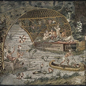 Nile mosaic of Palestrina, 3rd cen. BC. Artist: Classical Antiquities