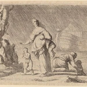 Noahs Ark and the Flood, 1634. Creator: Willem Basse