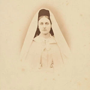 Nonne blanche (tete), 1860s. Creator: Pierre-Louis Pierson
