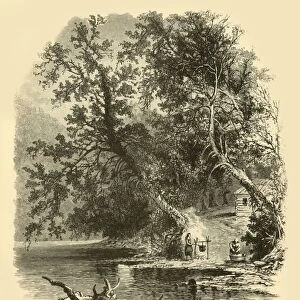 North Branch of the Susquehanna, at Hunlocks, 1874. Creator: Frederick William Quartley
