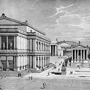 North and east sides of the Forum, Rome, (1902). Artist: C Hulsen