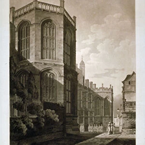 North-east view of St Georges Chapel, Windsor Castle, Berkshire, 1804. Artist: J Jeakes