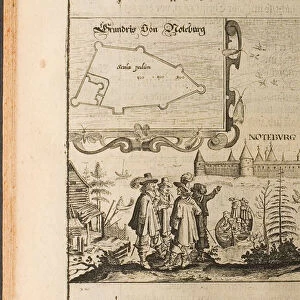 Noteborg (Illustration from Travels to the Great Duke of Muscovy and the King of Persia by Adam Ol Artist: Rothgiesser, Christian Lorenzen (?-1659)