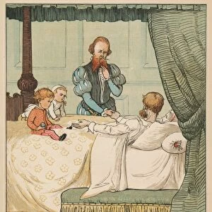 Now, Brother, said the dying man, Look To My Children Deare, c1878. Creator: Randolph Caldecott