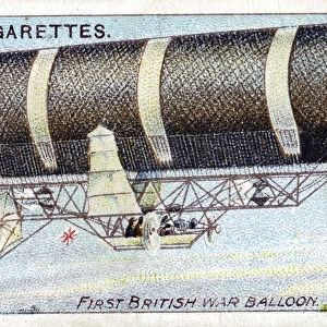 Nulli Secundus, first British military steerable balloon (dirigible), 1905-1907 (c1910)