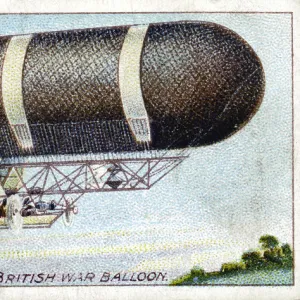 Nulli Secundus, first British military steerable balloon (dirigible), 1905-1907 (c1910)