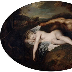 Nymph and Satyr, c1715. Artist: Jean-Antoine Watteau