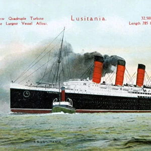 Ocean liner RMS Lusitania, 20th century