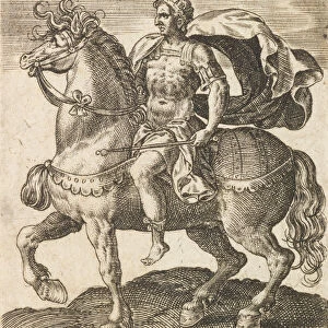 Octavius Caesar Augustus from Twelve Caesars on Horseback, ca. 1565-1587. ca. 1565-1587