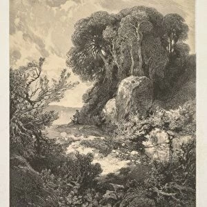 Oeuvres de A. Calame: No. 52. Creator: Alexandre Calame (Swiss, 1810-1864); F. Delarue, r